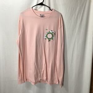 Champion Pink Floral Indiana University Hoosiers Long Sleeve Tee Shirt 2X;